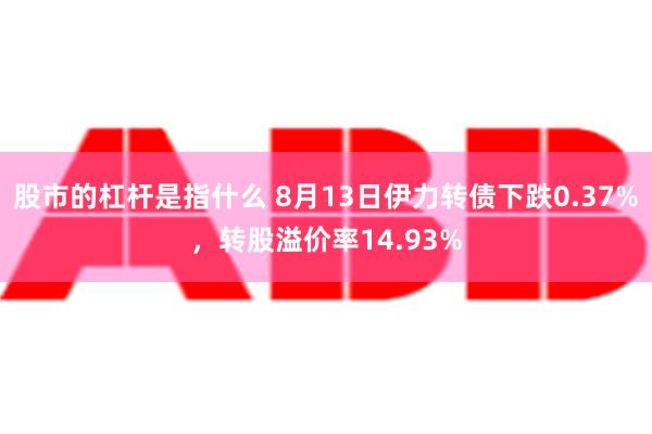 股市的杠杆是指什么 8月13日伊力转债下跌0.37%，转股溢价率14.93%