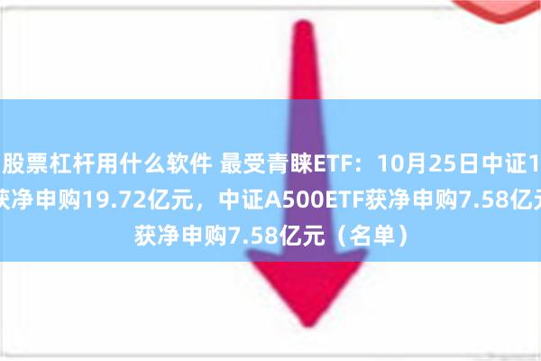 股票杠杆用什么软件 最受青睐ETF：10月25日中证1000ETF获净申购19.72亿元，中证A500ETF获净申购7.58亿元（名单）